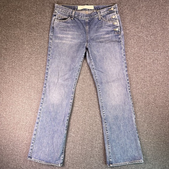 GAP Denim - Vintage Y2k GAP Sidewinder Jeans Womens 10 Blue Button Closure Bootcut 32.5x31.5